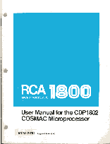 COSMAC 1802 user manual