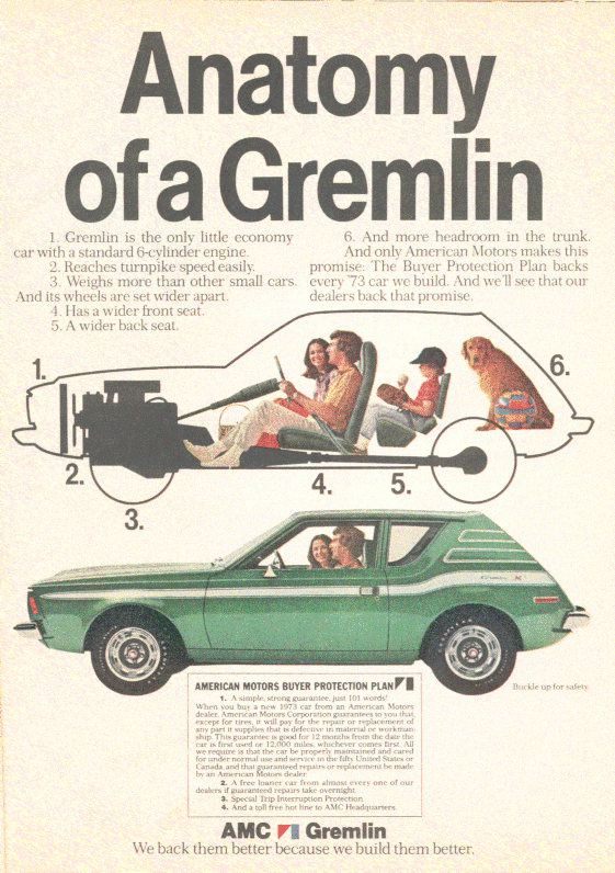 This advertisement appeared in the May 1973 issue of Popular Science 