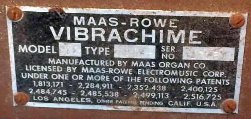 Vibrachime ID plate